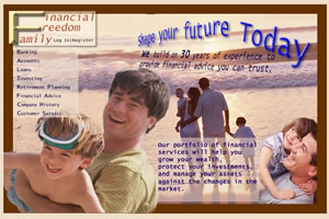 Front Page for Financial Freedom Family site 1